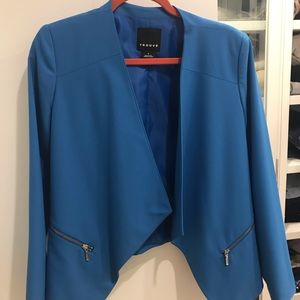 Blue Trouve Medium Blazer with Zippers